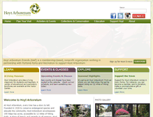 Tablet Screenshot of hoytarboretum.org